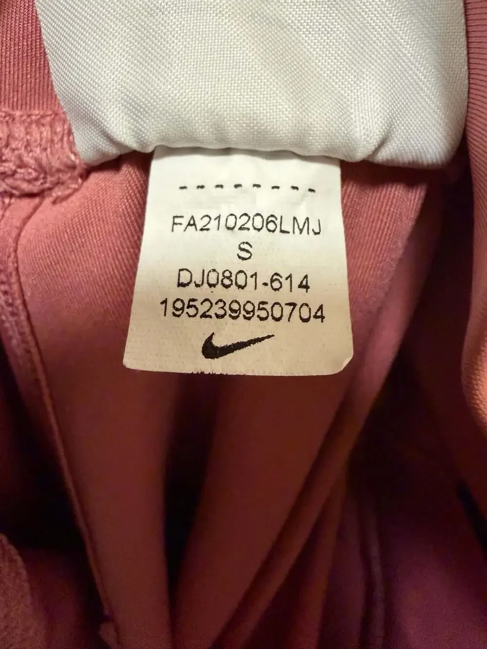 Nike Yoga Luxe Infinalon 7/8 Leggings Pink Size S DJ0801-614